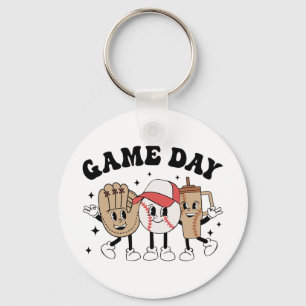 Baseball Game Dag  Moederdag Vrouwen Mannen Ki Sleutelhanger