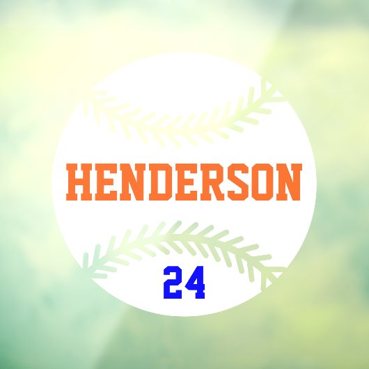 Baseball Game Dag Terug Venster Cling Raamsticker (Vel 3)