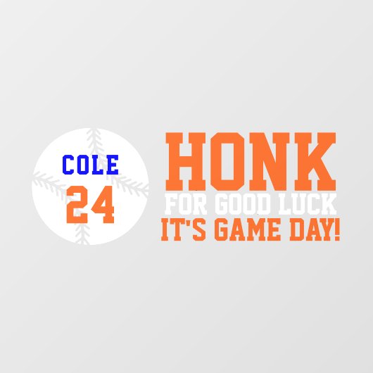 Baseball Game Day Back Window Cling voor SUV Raamsticker (Vel)