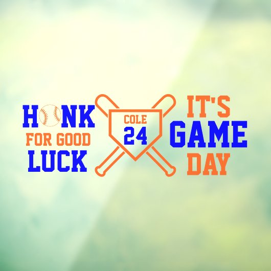 Baseball Game Day Back Window Cling voor SUV Raamsticker (Vel 3)