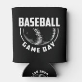 Baseball Game Day Blikjeskoeler (Achterkant)