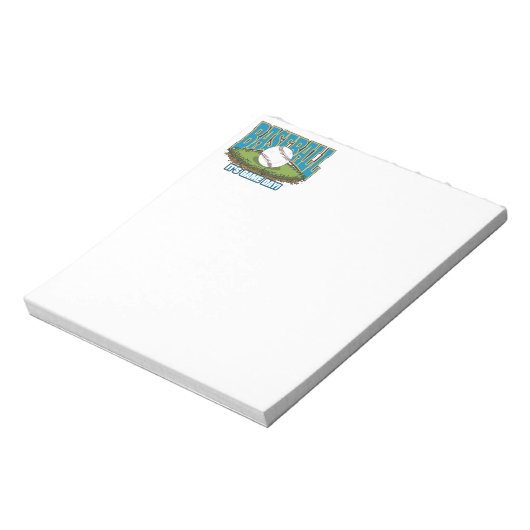 Baseball Game Day Notitieblok (Linkerzijde)