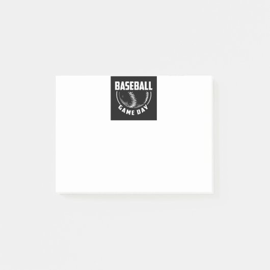 Baseball Game Day Post-it Notes (Voorkant)