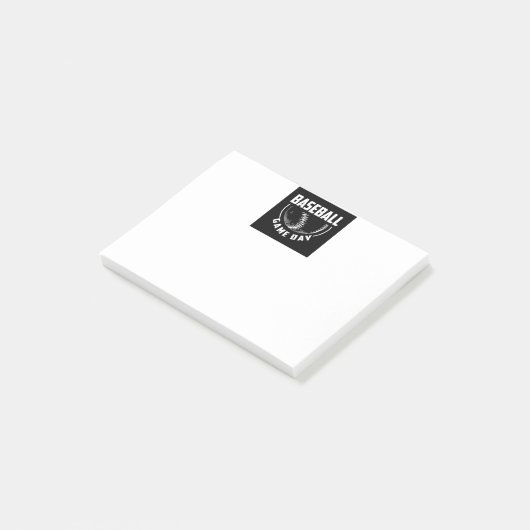 Baseball Game Day Post-it Notes (Schuin)