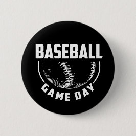 Baseball Game Day Ronde Button 5,7 Cm