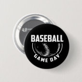 Baseball Game Day Ronde Button 5,7 Cm (Voorkant /achterkant)