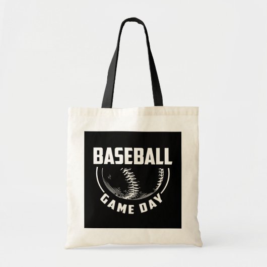 Baseball Game Day Tote Bag (Voorkant)
