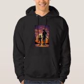Baseball Game Fans Father and Son Playing Baseball Hoodie (Voorkant)