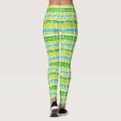 Baseball Game Home Run Handgemaakte yogabroek Legg Leggings (Achterkant)