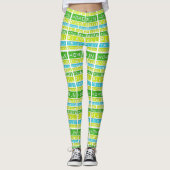 Baseball Game Home Run Handgemaakte yogabroek Legg Leggings (Voorkant)