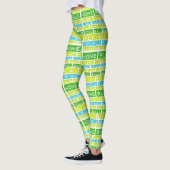 Baseball Game Home Run Handgemaakte yogabroek Legg Leggings (Links)