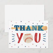 Baseball Geachte verjaardag Dank u wel kaarten (Voorkant / Achterkant)