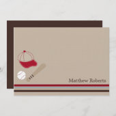 Baseball Gears Flat Hartelijk dank, briefkaarten (Voorkant / Achterkant)