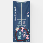 baseball gender laat zien spandoek (Verticaal)