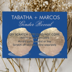 Baseball Gender onthullen de dikke kraakkaarten Aankondigingskaart