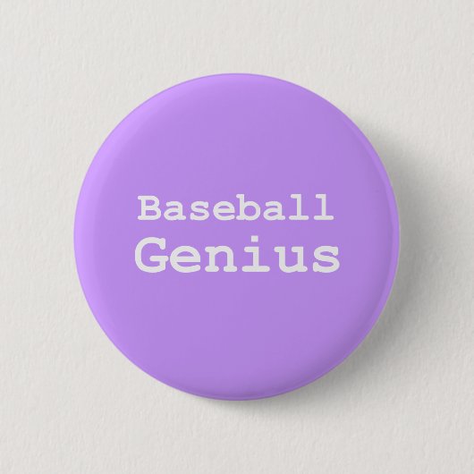 Baseball Genius Gifts Ronde Button 5,7 Cm (Voorkant)