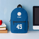 Baseball Gepersonaliseerd Bedrukte Rugzak<br><div class="desc">Gespecialiseerd sportontwerp.</div>