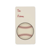 Baseball Gift Label Label (Voorkant)