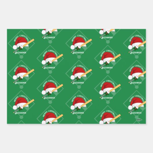 Baseball Gift Wrap HAMbyWG Inpakpapier Vel (Voorkant)