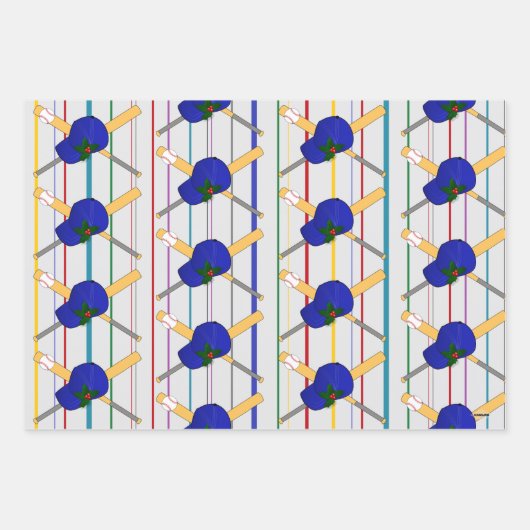 Baseball Gift Wrap HAMbyWG Inpakpapier Vel (Voorkant 3)