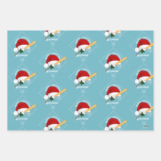 Baseball Gift Wrap HAMbyWG Inpakpapier Vel (Voorkant)