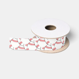 Baseball Gift Wrapping Ribbon - HAMbyWG Satijnen Lint