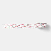 Baseball Gift Wrapping Ribbon - HAMbyWG Satijnen Lint (Voorkant)