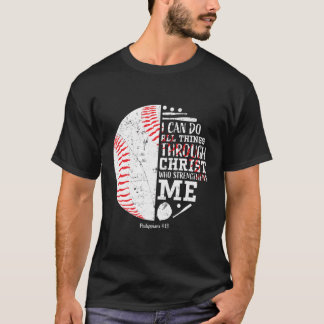 Baseball Gifts Teen Boys Mannen Kinder Christelijk T-shirt