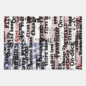 Baseball Glory | Amerikaanse vlagwoorden met gekle Inpakpapier Vel (Voorkant 3)