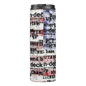 Baseball Glory | Amerikaanse vlagwoorden met gekle Thermosbeker (Achterkant)