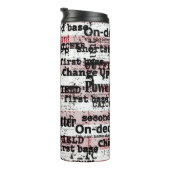 Baseball Glory | Amerikaanse vlagwoorden met gekle Thermosbeker (Geroteerd rechts)