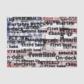 Baseball Glory | Amerikaanse vlagwoorden met gekle Tissuepapier (Voorkant)