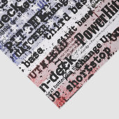 Baseball Glory | Amerikaanse vlagwoorden met gekle Tissuepapier (Detail)