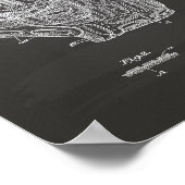 Baseball Glove 1924 Patent Art - Chalkboard Poster (Hoek)