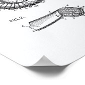Baseball Glove 1942 Patent Art-witboek Poster (Hoek)