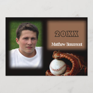 Baseball & Glove Afstuderen aangekondigd Kaart