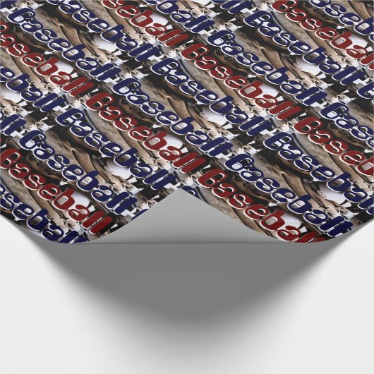 Baseball Glove and Ball Graphics Cadeaupapier (Hoek)