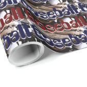 Baseball Glove and Ball Graphics Cadeaupapier (Rol Hoek)
