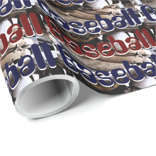 Baseball Glove and Ball Graphics Cadeaupapier