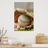 Baseball Glove and Ball Poster (Keuken)