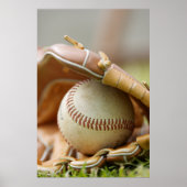 Baseball Glove and Ball Poster (Voorkant)