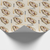 Baseball Glove and Bat Cadeaupapier (Hoek)