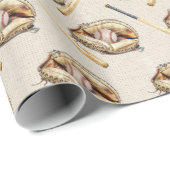 Baseball Glove and Bat Cadeaupapier (Rol Hoek)