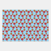 Baseball Glove and Helmet Patroon Multi Color Inpakpapier Vel (Voorkant 2)