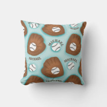 Baseball Glove Ball & Boy Name Patroon Sport Thema