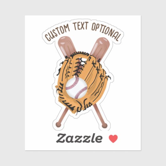 Baseball, Glove en Bats Sticker (Vel)