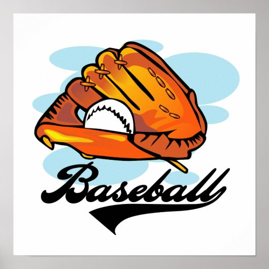 Baseball Glove T-shirts en Gifts Poster (Voorkant)