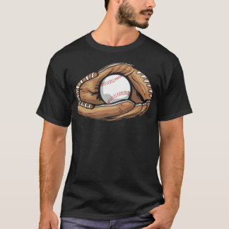 Baseball Glove with Baseball america honkbal for T-shirt