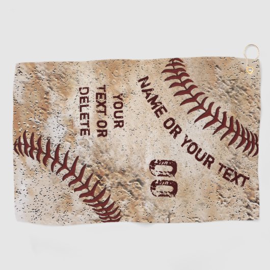 Baseball Golf Towel Golfhanddoek (Horizontaal)