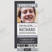 Baseball Graduation Party Uitnodigt Kaart (Voorkant / Achterkant)